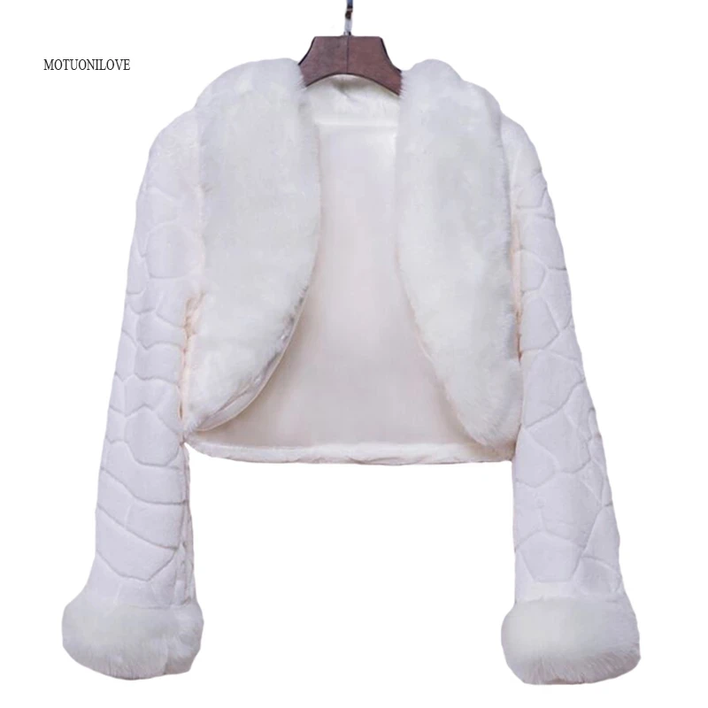 Real Pictures Fur Faux Winter Wedding Bridal Bolero Women Wedding Cape In Stock Bride Cloaks Wedding Coat Jacket Party Fur Wrap