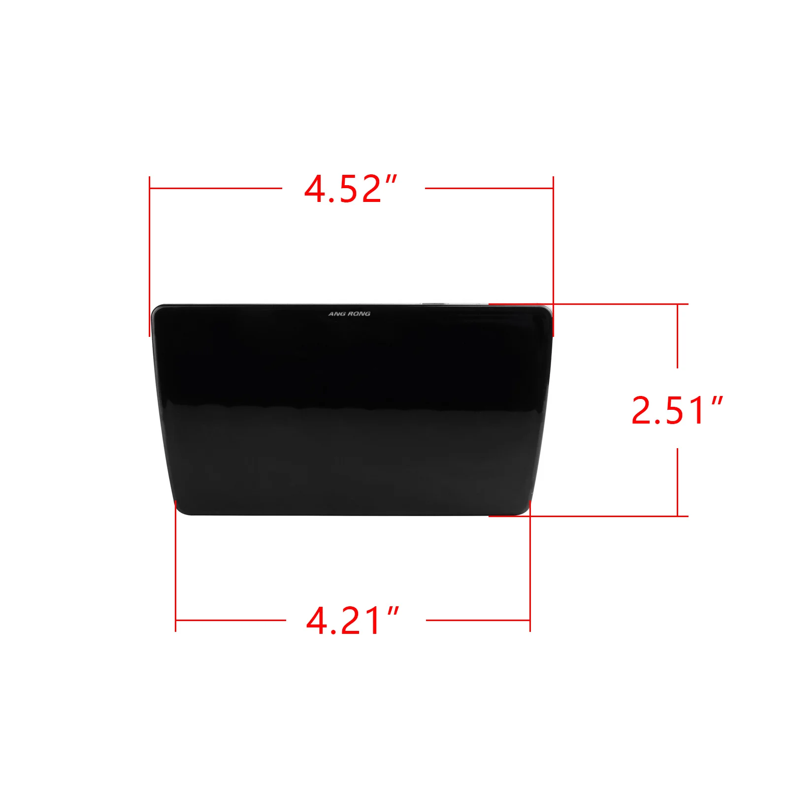 ANGRONG 1x Black Lens LED F1 Style Rear Fog Lamp Brake Stop Tail Light For Subaru WRX STi XV Impreza 12V
