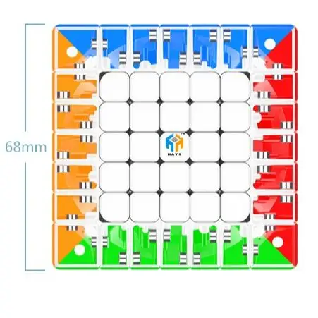 Original Yuxin Hays M 7x7x7 Magnetic Speed Magic Cube Zhisheng 7x7 Cubo Magico 7M Magnets Education Toys for Kid X'mas gift idea