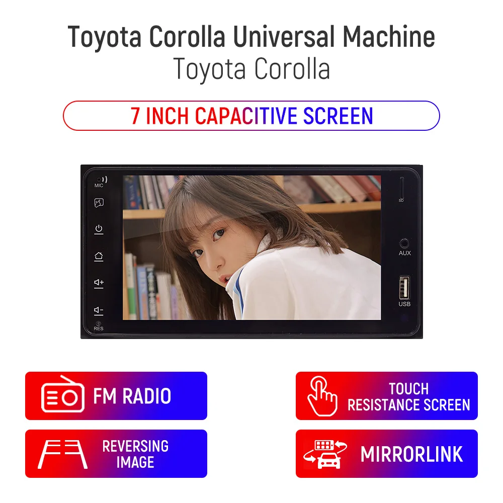 Android Car Radio Mp5 Player For Toyota Corolla Stereo Touch Screen Monitor Bluetooth Audio Video FM Transmiter Multimedia