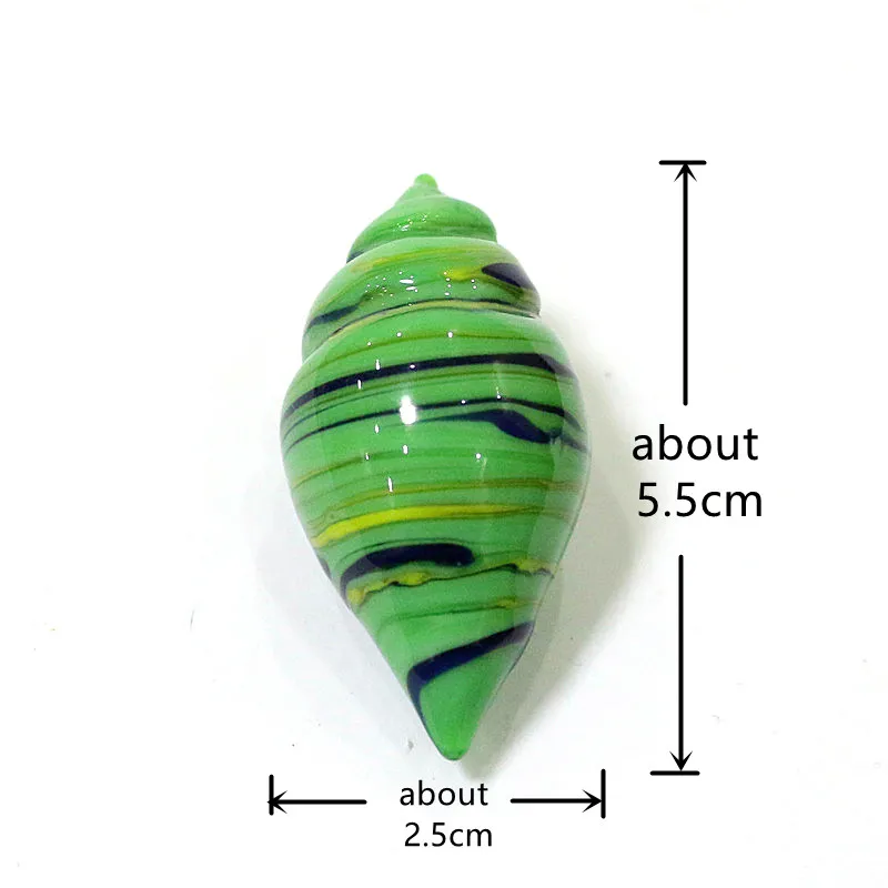 Cute Mini Glass Shell Conch Ornaments for Home Table Aquarium Decor Supplies Diy Fairy Garden Micro Landscape Bonsai Accessories