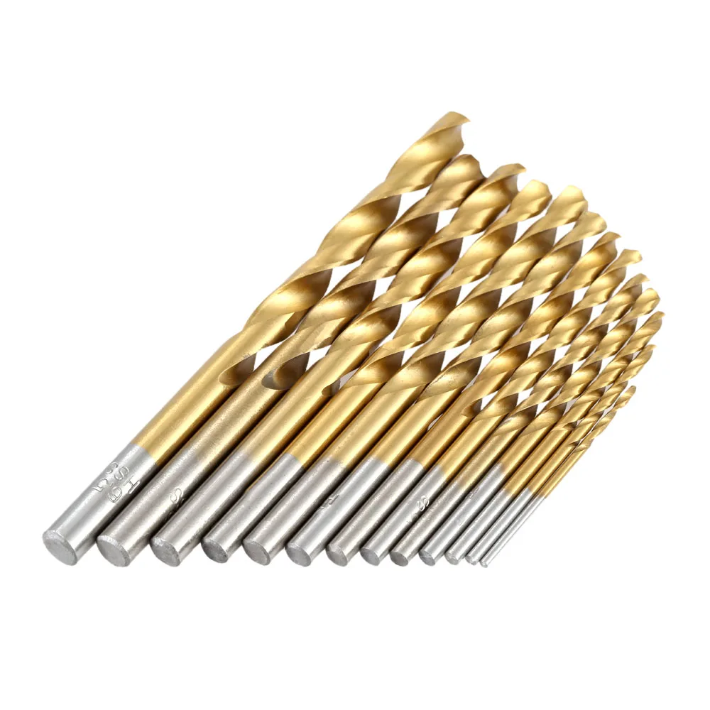13 teile/satz Mini Twist Bohrer HSS Überzug Titan Sah Set Metric System Holzbearbeitung Metall Platic Bohren Werkzeuge Hohe Qualität