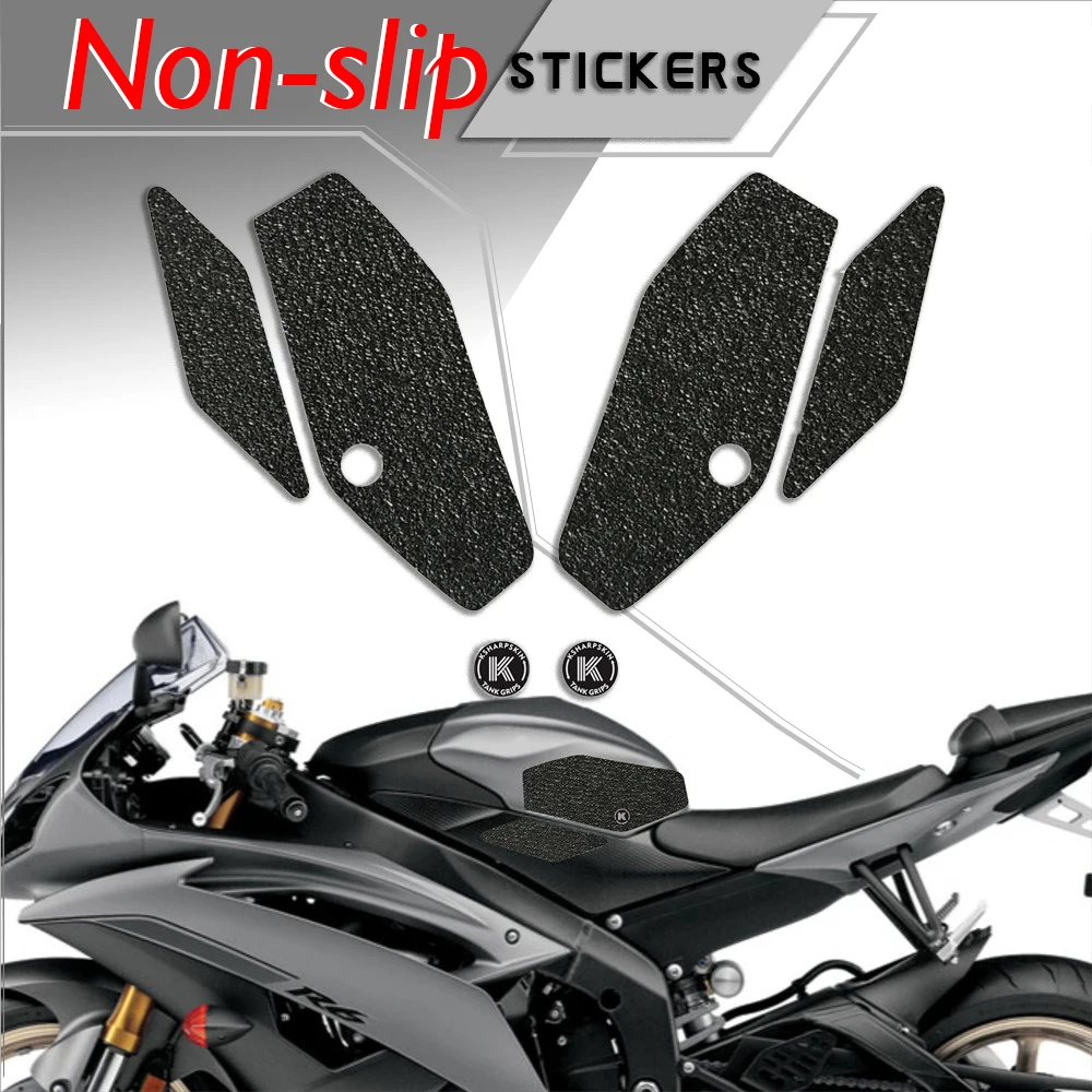 

Motorcycle tank grip fuel tank traction pad side knee grip friction protector sticker for YAMAHA 2008-2016 YZF-R6