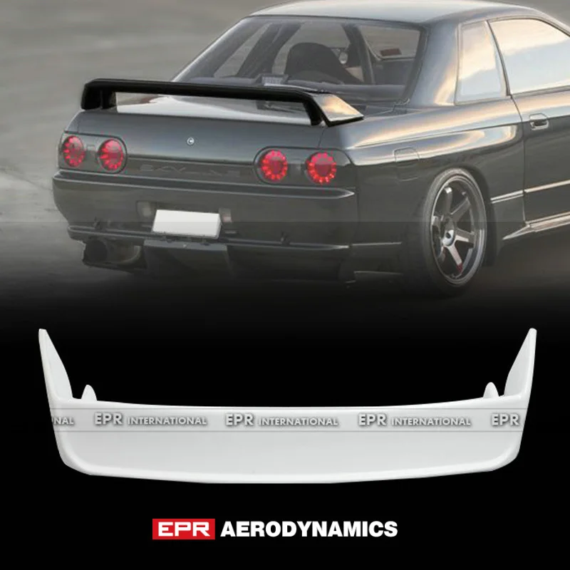 For Nissan R32 Skyline GTR OE Style FRP Fiber Unpainted Rear Spoiler Wing Exterior Body Kit Bodykits