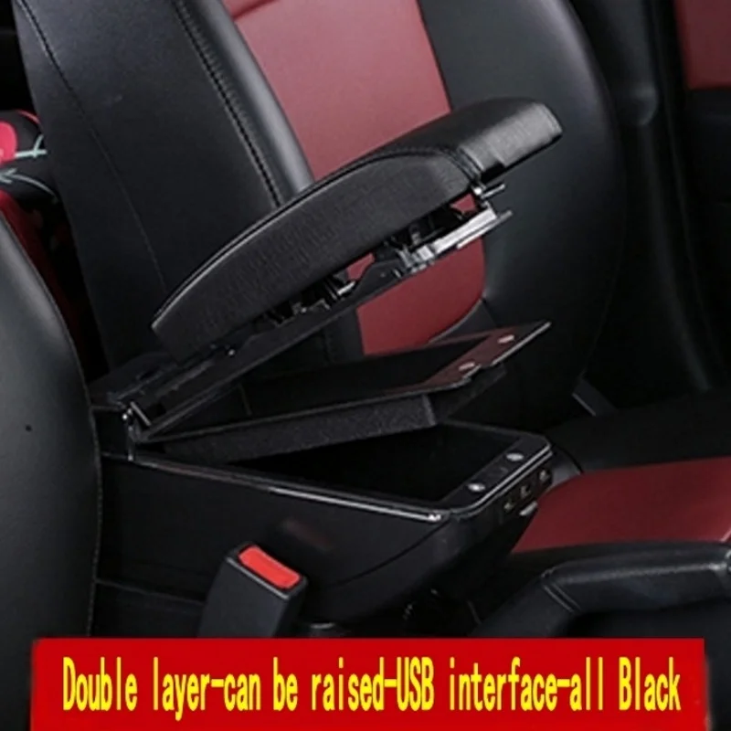 For caddy 5 2024 Armrest Box Central Content Interior Elbow Arm Rest Storage Car-styling with USB Cup Holder