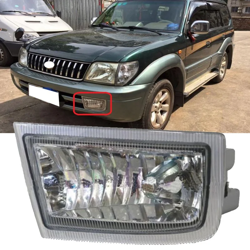 Roavia pour LAND CRUISER PRADO 90 96-02 pare-chocs avant antibrouillard conduite antibrouillard lampe antibrouillard boîtier lentille assemblage clair 81210-60060