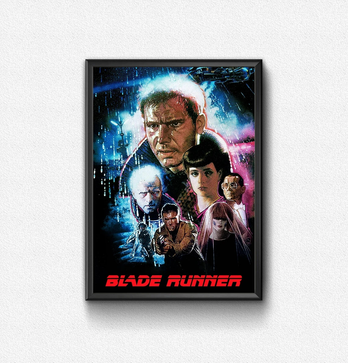 Blade Runner Movie Poster Ridley Scott Movie Harrison Ford Rutger Hauer Sean Young Edward James Olmos Print Art Gift