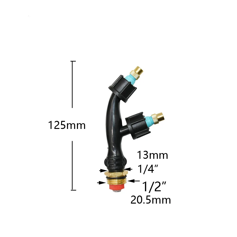 1/4 1/2 Cal rolnicze miedzi rozpylanie dysza opryskiwacza pojedyncze/podwójne/trzy dysza głowicy nawadnianie ogrodu zraszacz pestycydów