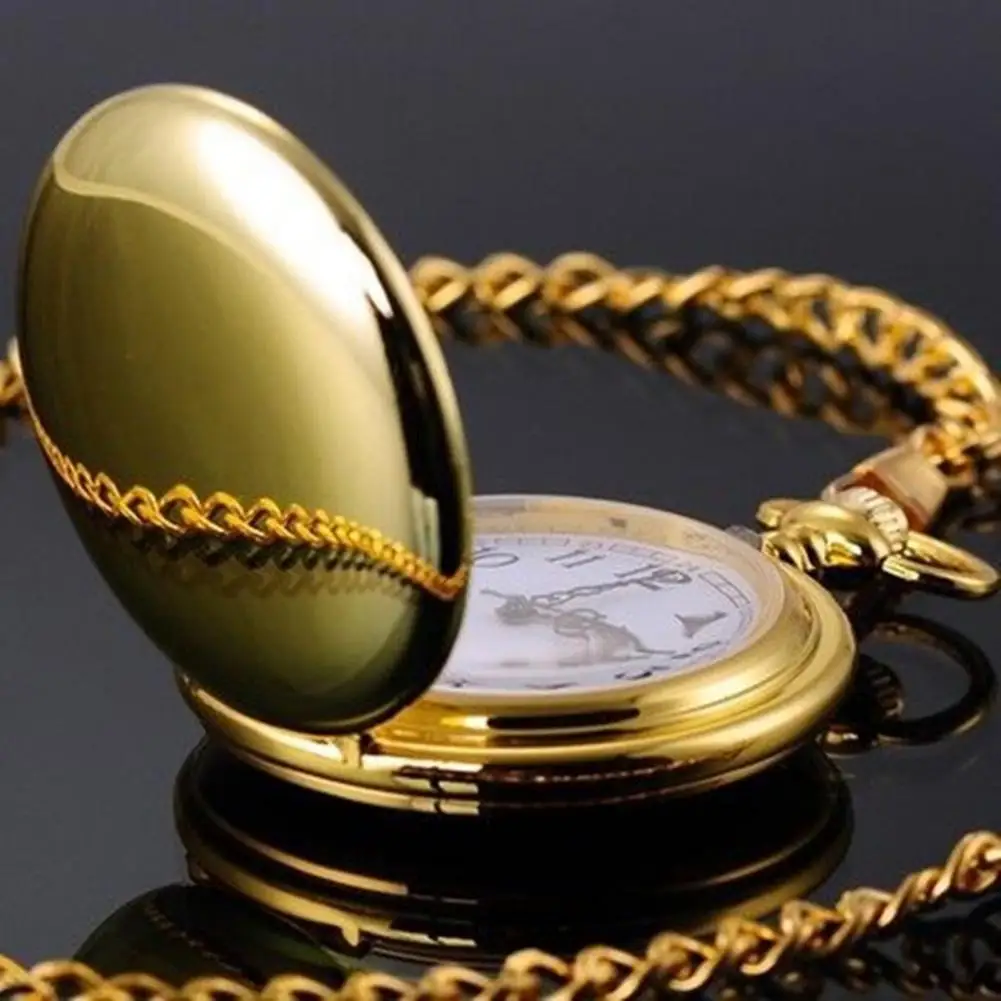 Pocket Watch Unisex Retro Alloy Smooth Vintage Pocket Watch for Daily Life