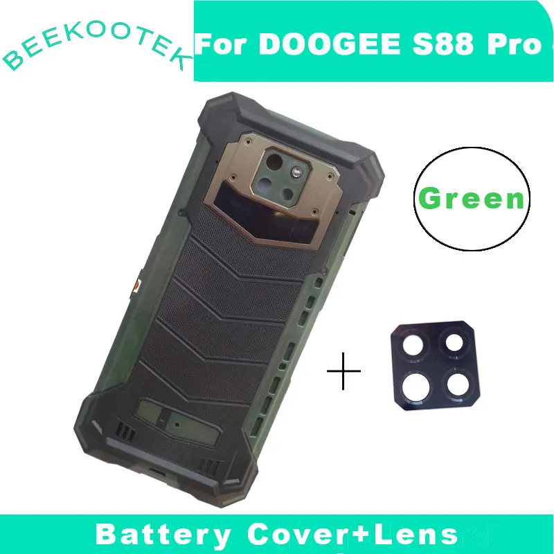 Original For Doogee S88 Pro Battery Back Cover Housing Case With NFC Wireless Usb Board Fingerprint Button Cable+Rear Camera Len