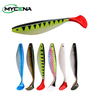 11cm/15cm/23cm feeder fishing lure paddle tail swimbaits soft lure silicon bait big soft bait for sea carp fishing