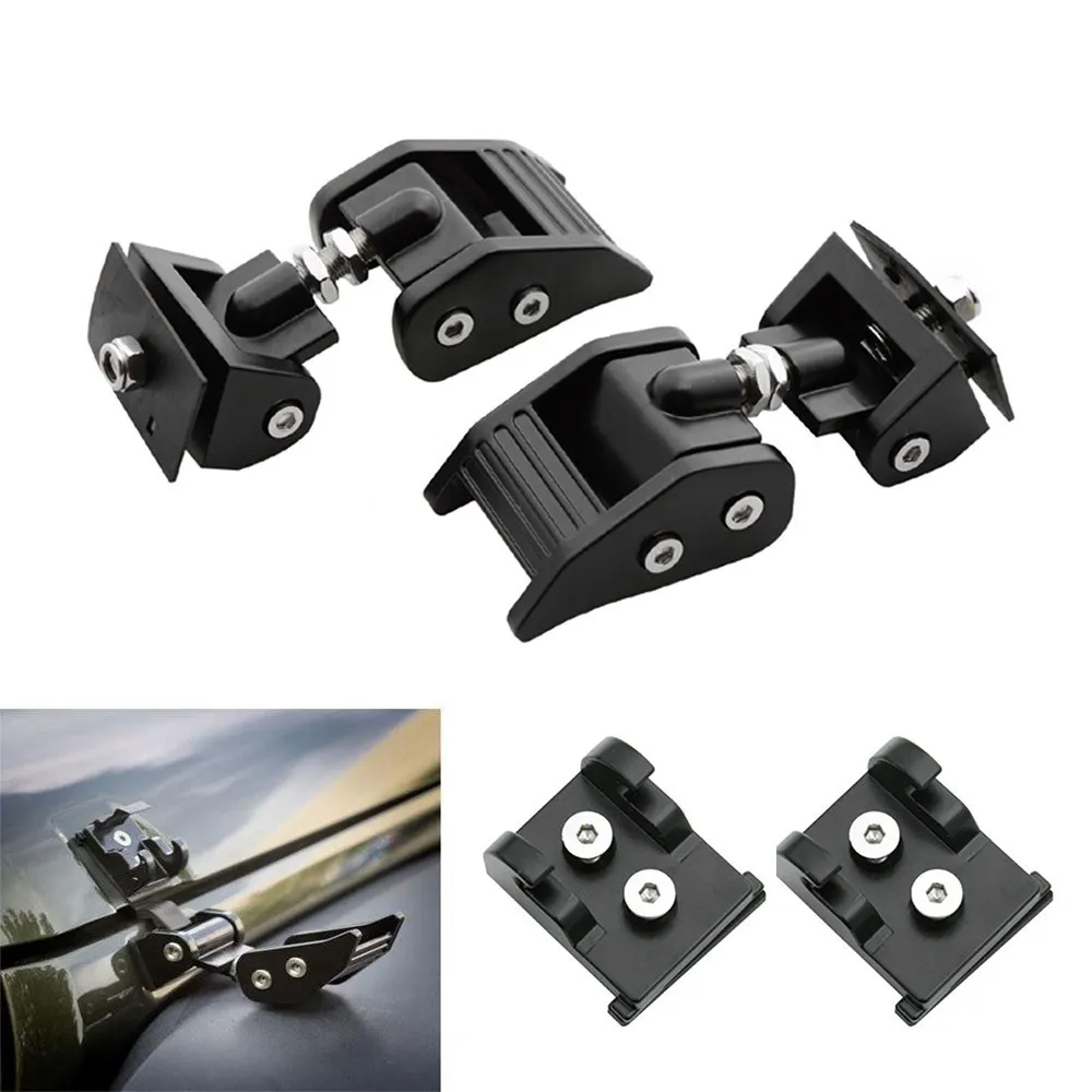 2PCS Hood Lock Latch Catch Car Engine Cover Lock for Jeep Wrangler JK JKU 2007-2017 Wrangler RR Hood Lock Wrangler Hood Hitch