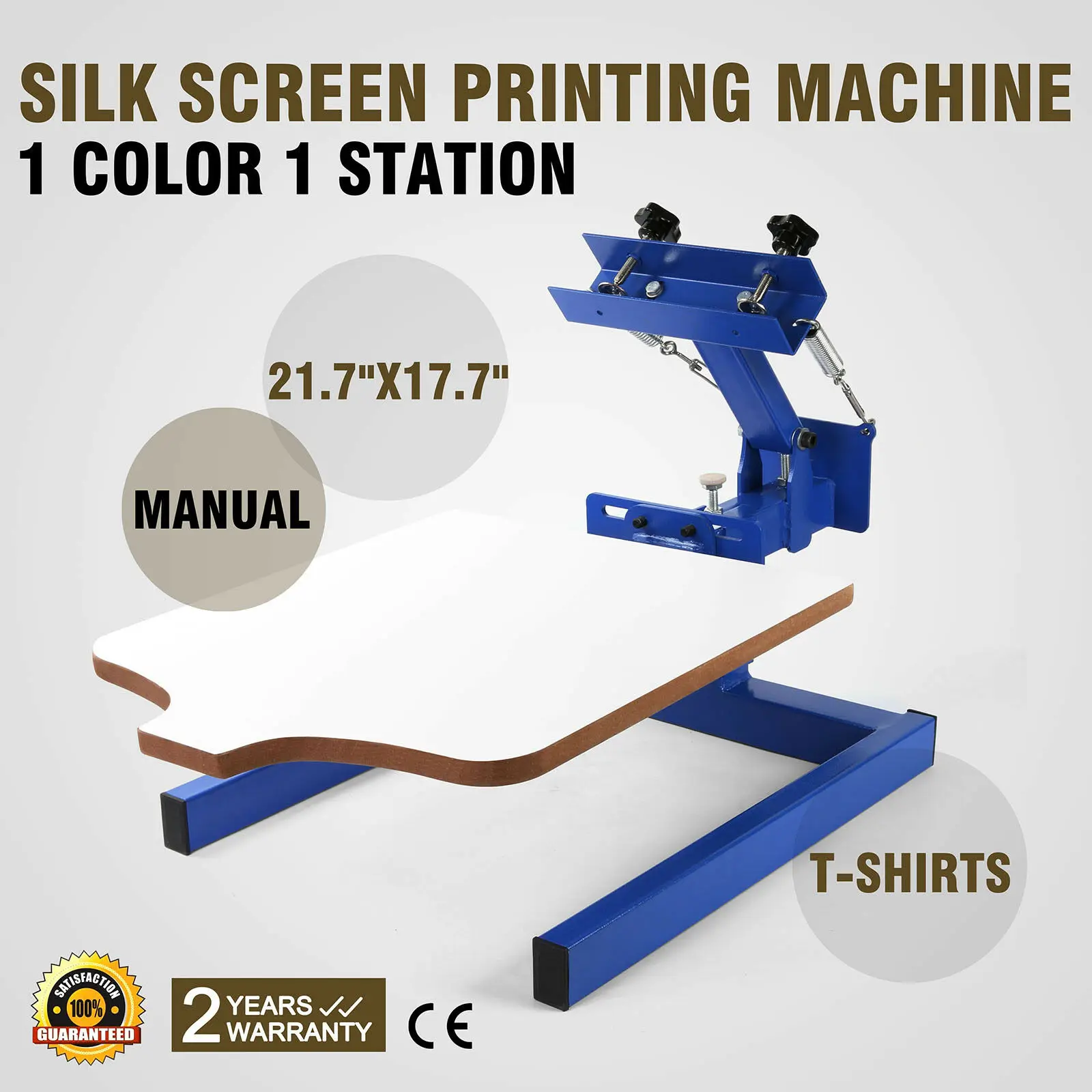 Screen Printing Machine  1 Color 1 Station Screen Printing Press