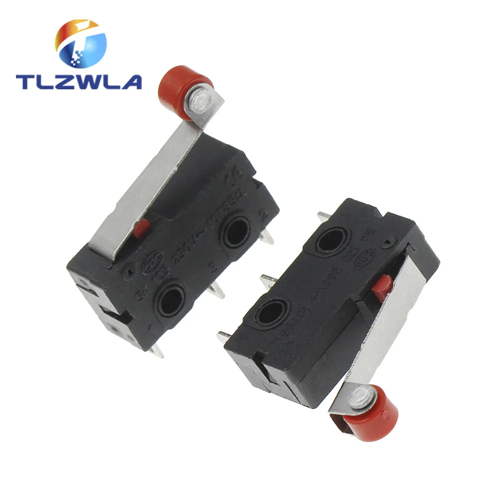 10PCS Hot sale Mini Micro Switch 3Pin With Roller Limit Switch