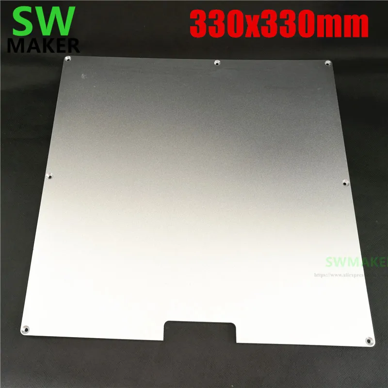 330*330mm MK2A Aluminum Build Plate Heated Bed 330x330mm 3mm thick for 3D Printer