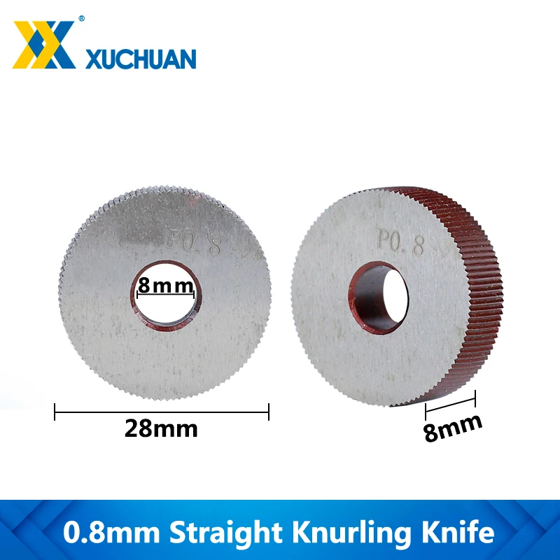 0.8mm Straight Knurling Knife Inner Hole Embossing Wheel Knurling Wheel Gear Shaper Cutter Lathe Straight Line Knurling Wheel