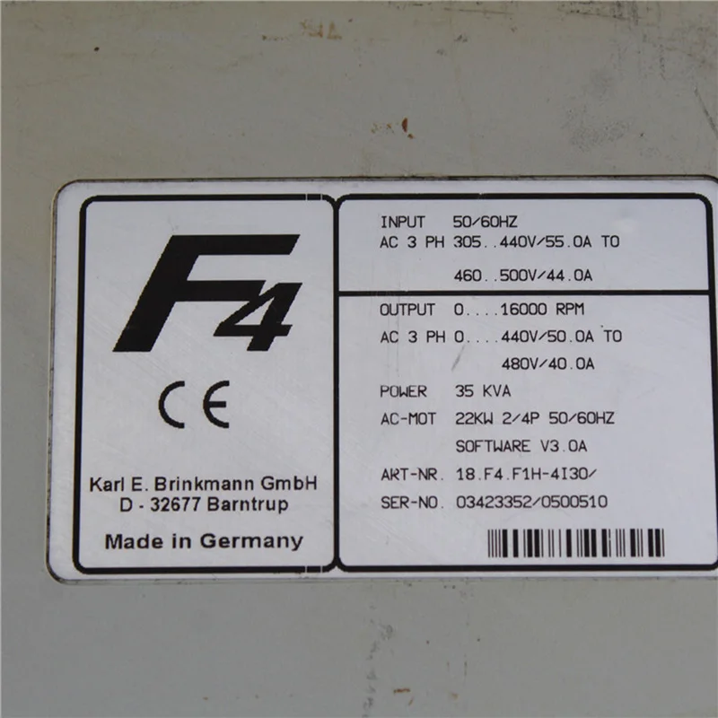 D-32677 inveter 18.F4.F1H-4I30/ 18.F4.F1H-4I30 18F4F1H4I30  with 3 months warranty