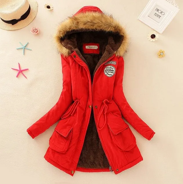 Faux Fur Coats For Women New Parkas Woman Winter Coat Thicken Cotton Jacket Women\'s Outwear Thick Overcoat