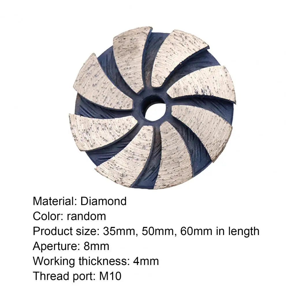 1PCS 35/50/60MM Diamond Dry Grinding Wheel Disc Bowl Shape Concrete Masonry Granite Marble Stone Angle Grinder Dedicated Tools