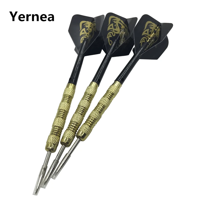 New 3Pcs 15g Steel Tip Darts Sports Entertainment Nickel Plated Copper Dart Body Nylon Dart Rod PET Flight