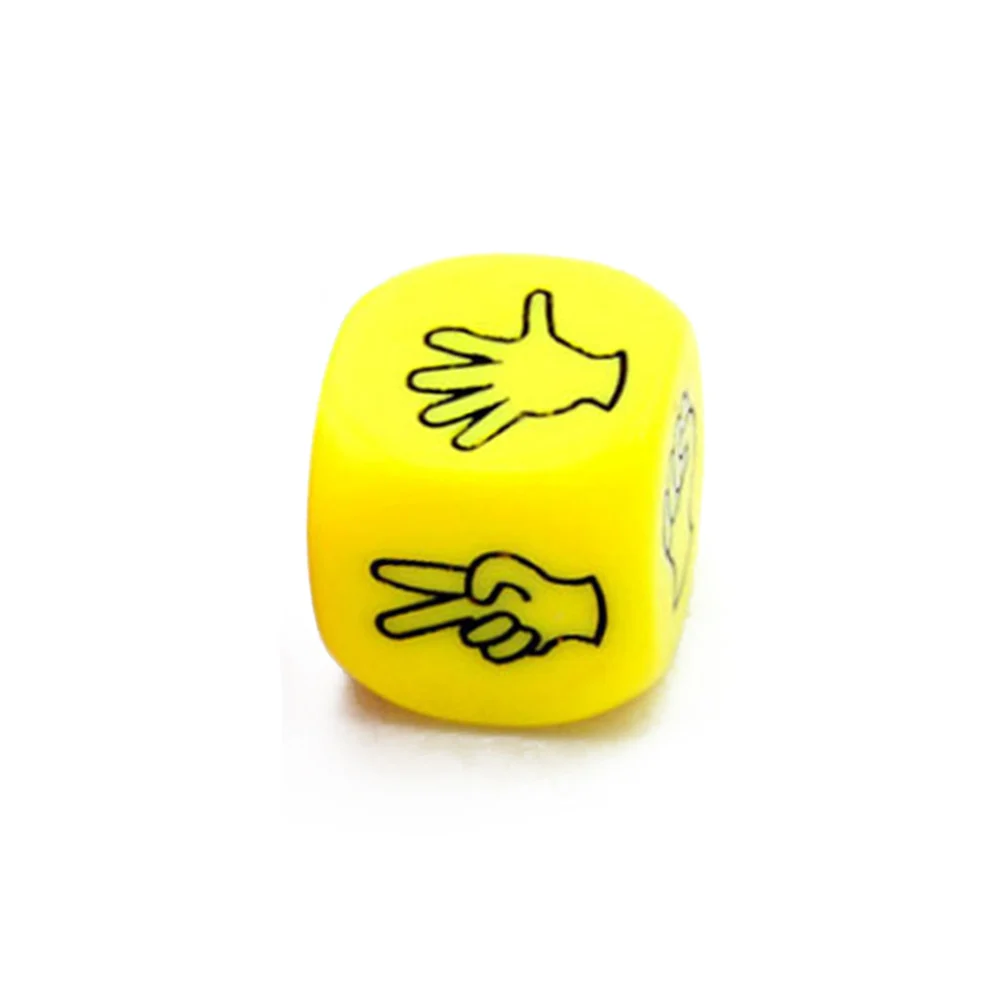 2Pcs Criativo Dedo-adivinhando Jogo Dice Rock Paper Scissors Jogo Scissors Pedra Engraçado Dice Board Jogos Toy Family Party Supplies