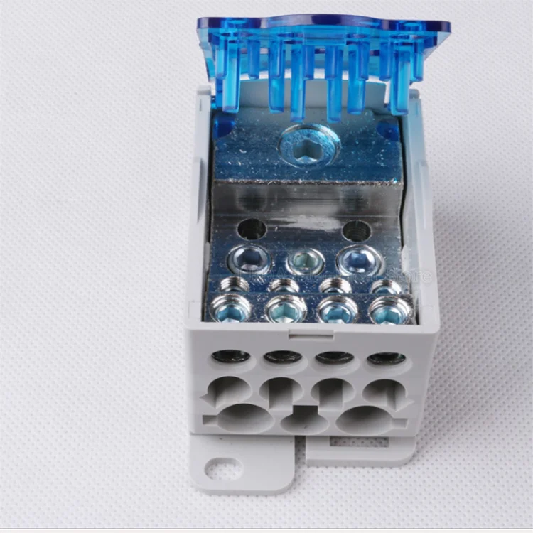 1Pcs UKK80A UKK125A UKK160A UKK250A UKK400A UKK500A Terminal Block 1 in many Out Din Rail distribution Box