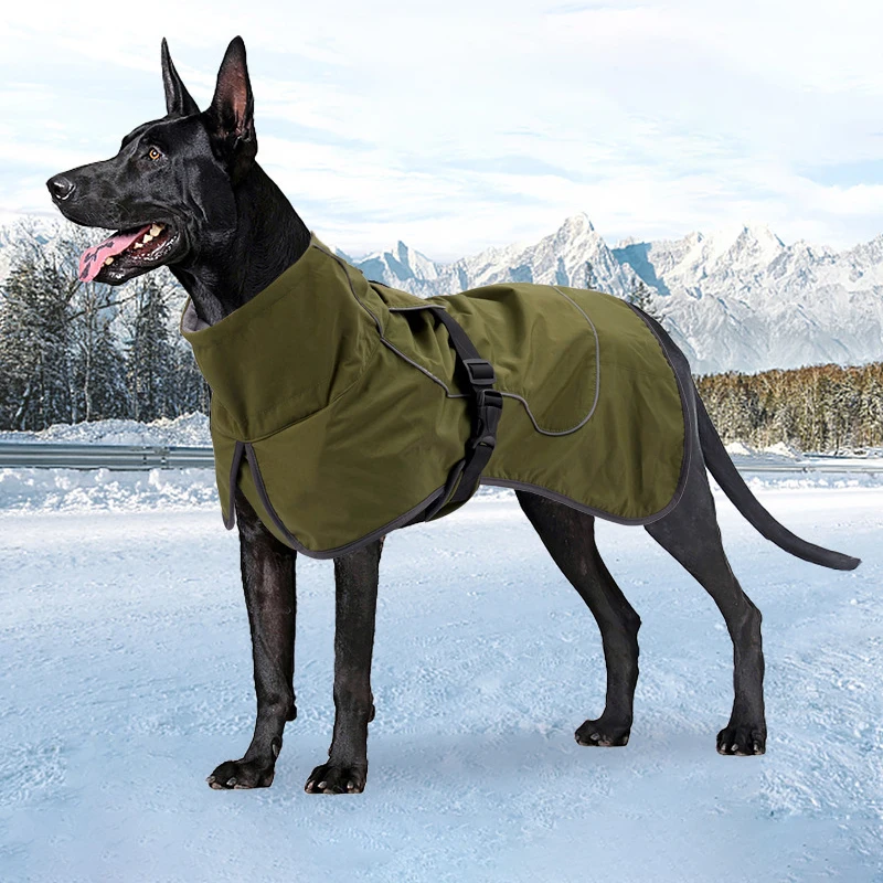 Large Dog Winter Clothes Warm Fleece big Dog Coat Jacket Waterproof Reflective Labrador German Shepherd Husky Dog Clothing