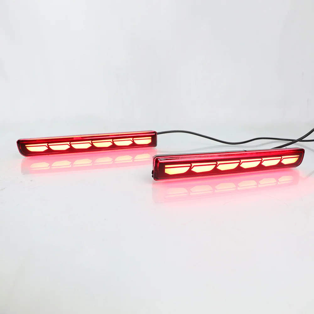 سيارة وامض 1 زوج سيارة LED الخلفية عاكس مصابيح لتويوتا راش Luxio 2014 2015 2016 2017 مصابيح ضباب الفرامل بدوره مصباح إشارة #4