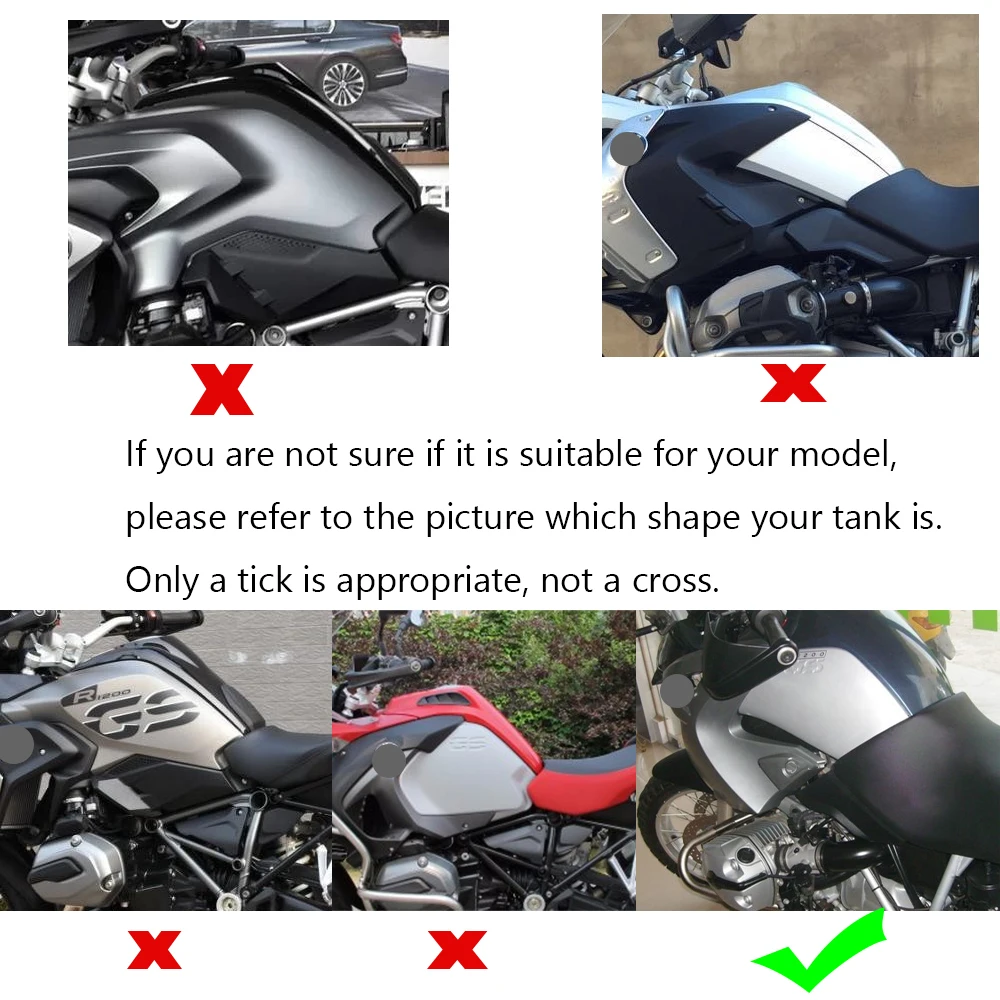 For BMW R1200GS Adventure R1200 GS ADV New Type Color Paste Motorcycle Anti Slip Tank Pad Decals Protective Stickers