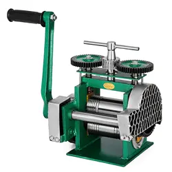 Manual Jewelry Press Rolling Mill Machine 85mm Wire Flat Pattern Sheet Metal Jewelry Combination Rolling Mill Machine Distance