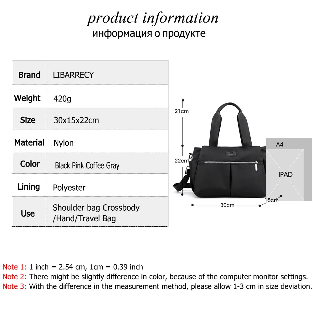 Imagem -04 - Designer Multifuncional Senhoras Bolsa de Ombro Náilon Bolsa Feminina Design de Moda Feminina Mensageiro Bolsas Sac Alta Qualidade 2023 Novo