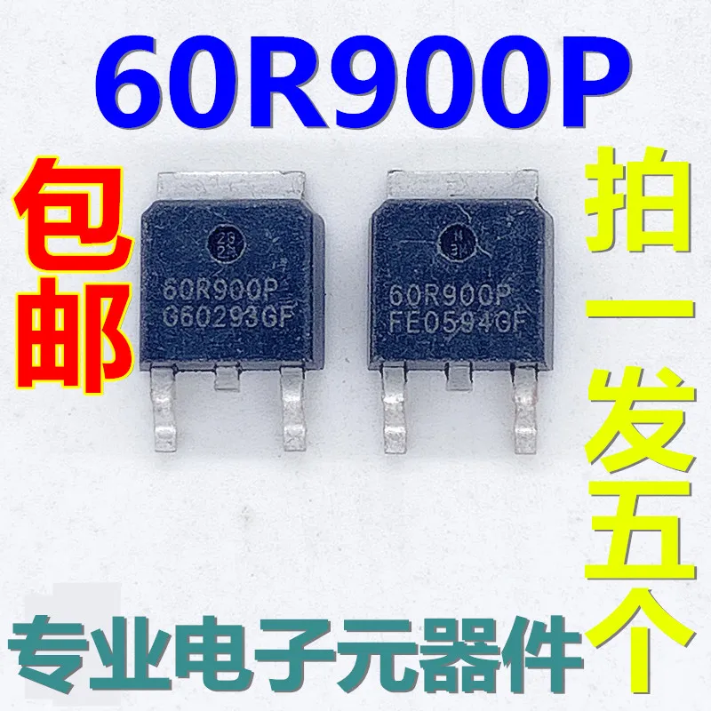 

5Pcs/Lot New Original 60 R900p 600 V 5 A N Channel Field Effect Tube TO-252 Integrated circuit Triode In Stock