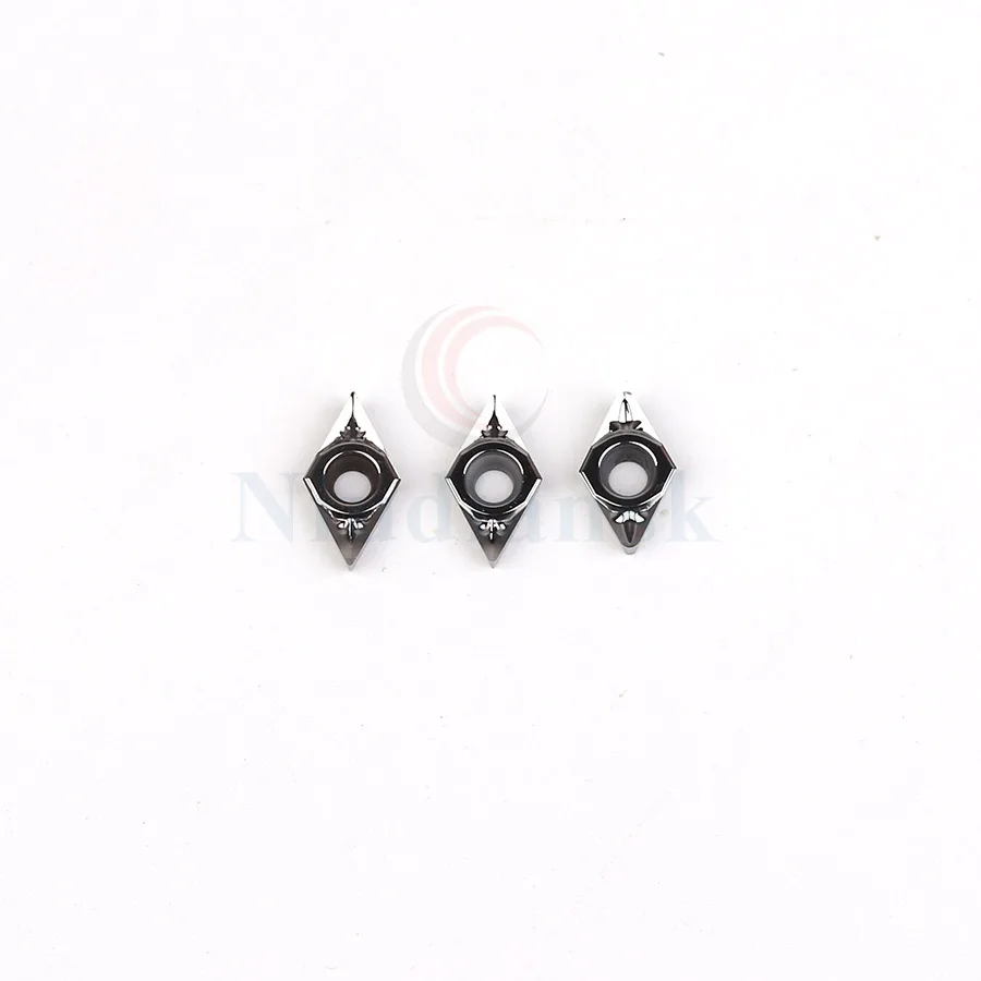 10 Buah DCGT070202 DCGT070204 DCGT070208 AK N01 Carbide CNC Lathe Turning Insert Internal Turning Tool Cutting Insert untuk Aluminium