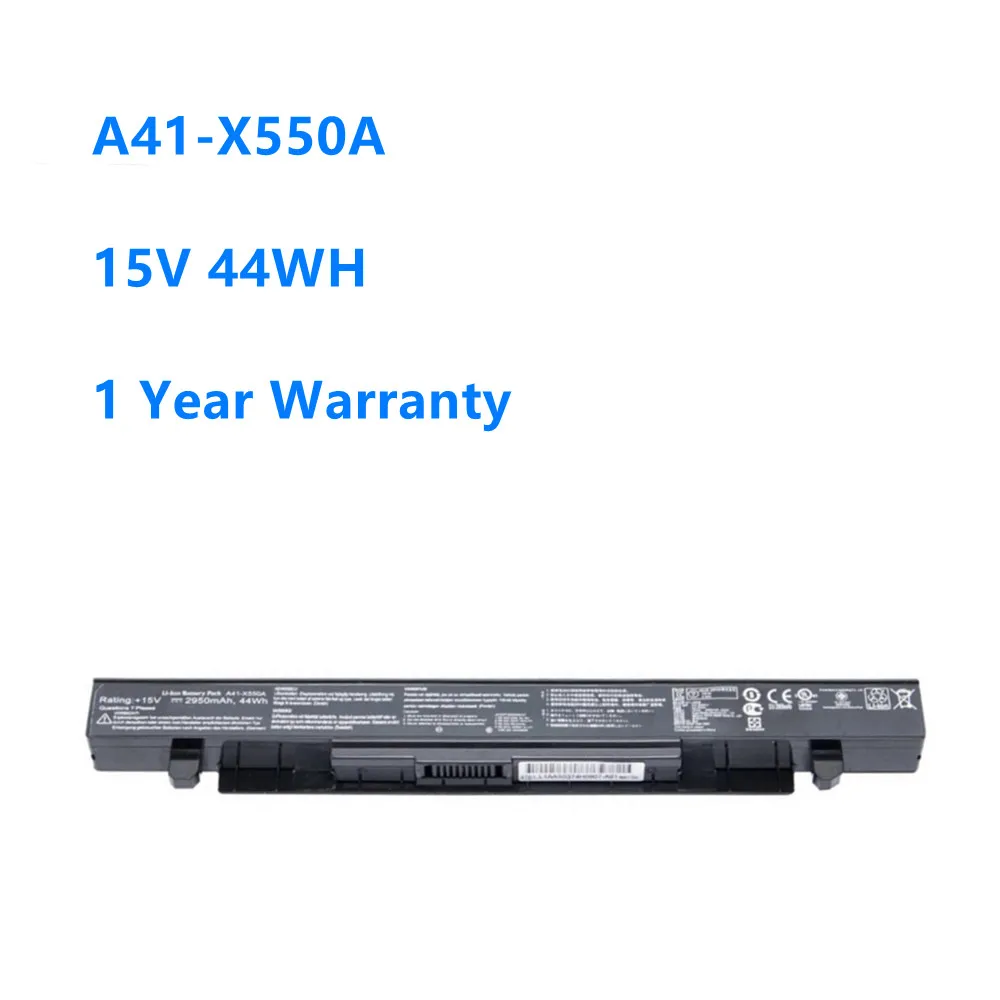 A41-X550A Laptop Battery for ASUS X450 X550 X550C X550B X550V X550D X450C X550CA A450 Battery A41-X550A 15V 44WH/2950MAH