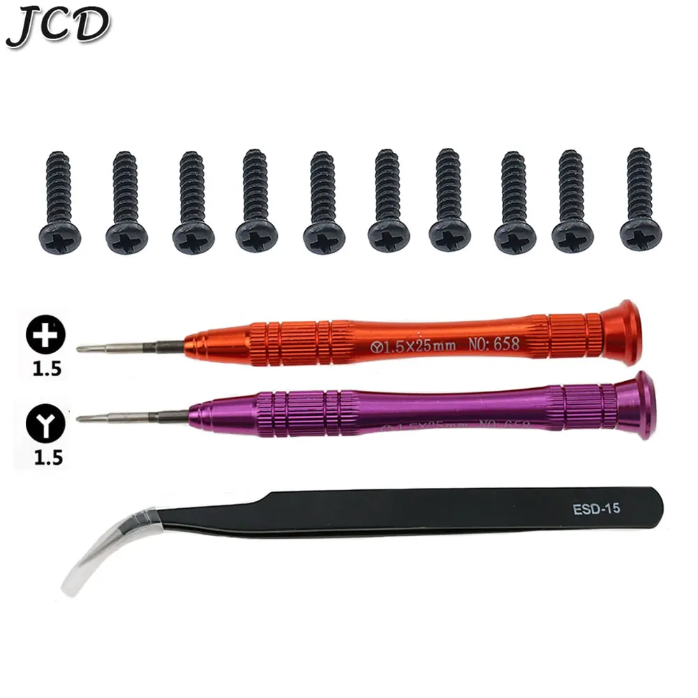 JCD 3 in 1 Tool Kit For Switch NS Console JoyCon Screwdriver With + Shape Type screws Gamepad Case Opening Repair Parts