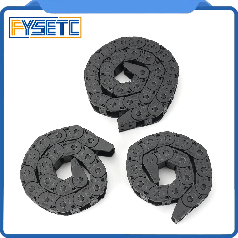 FYSETC Voron Switchwire Cable Chains Set Black Openning Type Wire Chains 10*11 295mm 345mm 480mm For Voron Switchwire