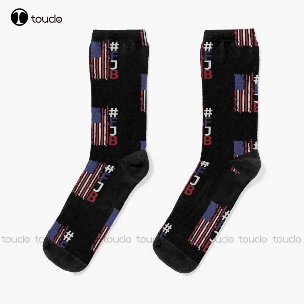 

Fjb Pro America Distressed Flag Anti Biden Anti Democrats Socks Warm Socks Personalized Custom Unisex Adult Teen Youth Socks