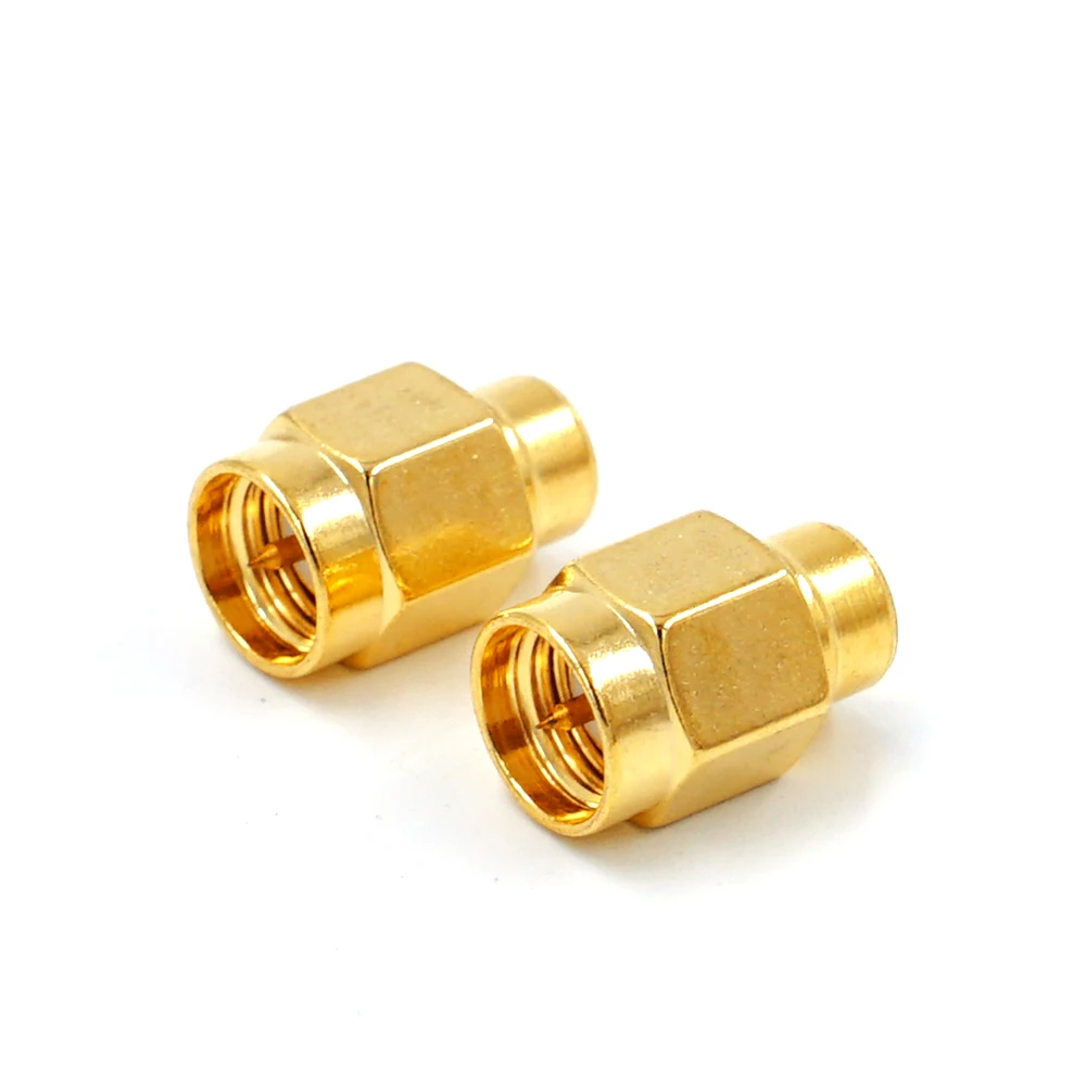 2pcs 2W 6GHz 50 ohm SMA Male RF Coaxial Termination Dummy Load Gold Plated Cap Connectors Accessories