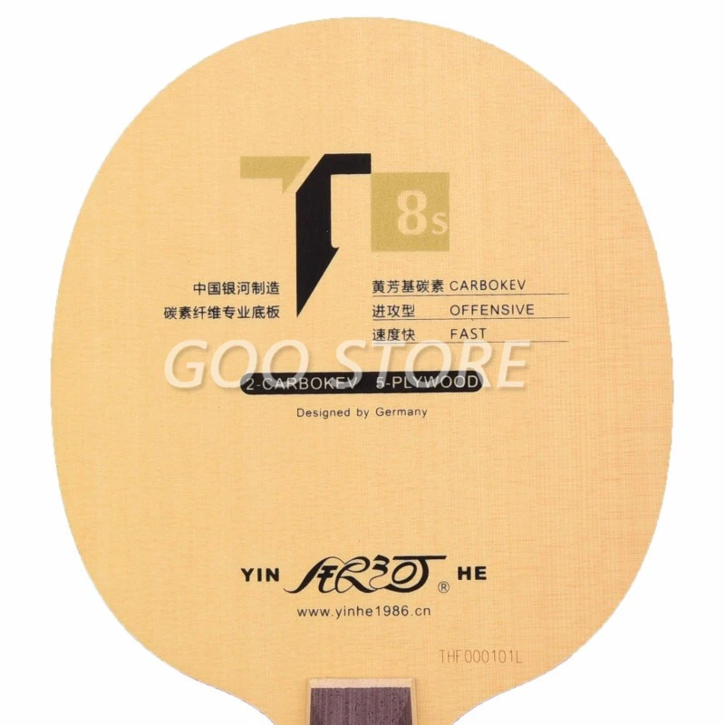 ของแท้ Yinhe Galaxy T-8S T8S ตารางเทนนิสใบมีด (T8s,5ไม้ + 2 Carbokev) ping Pong Racket ฐาน Raquete Ping Pong