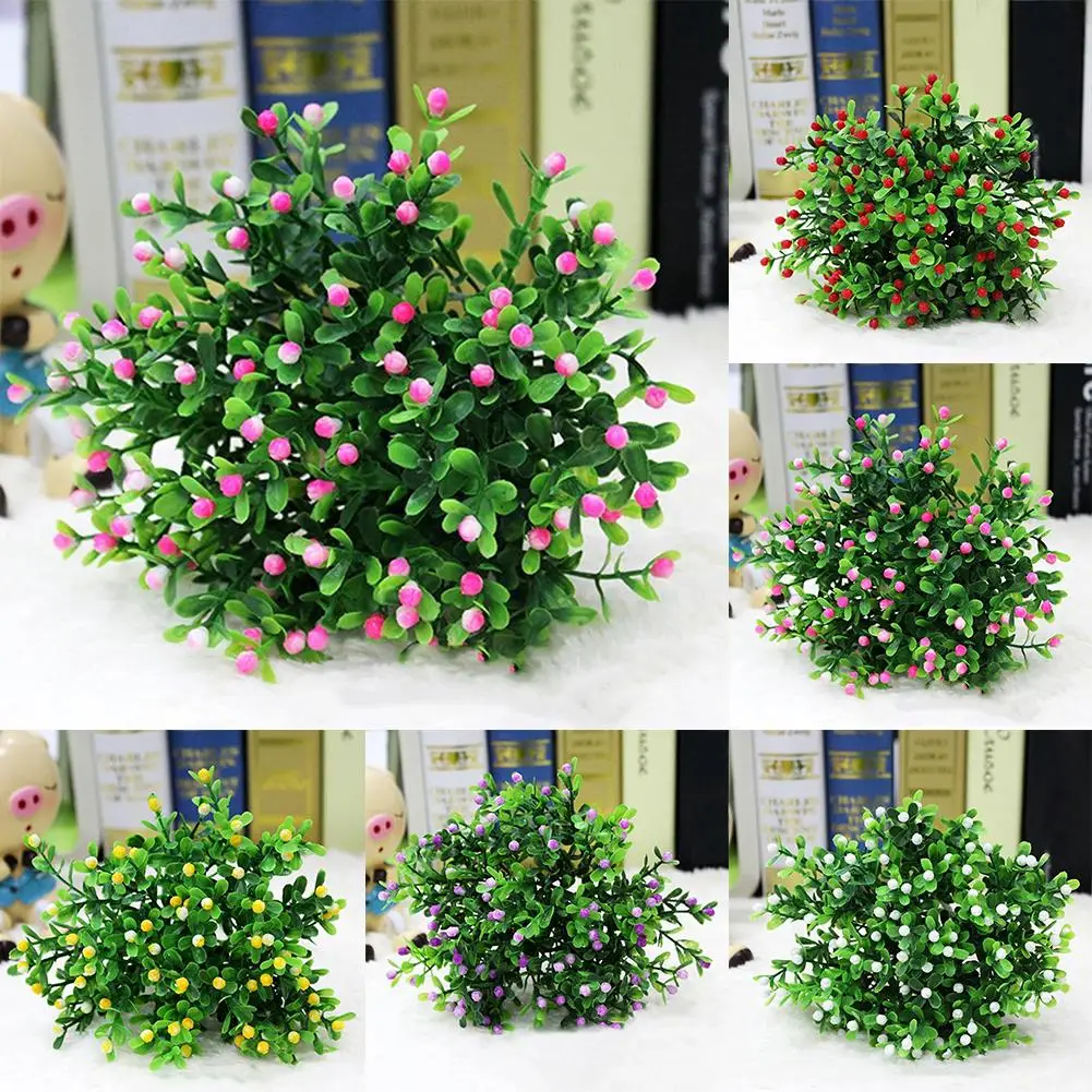 Flores artificiales de 15 cabezas para decoración del hogar, ramo de flores artificiales para boda, fiesta, jardín, suministros festivos