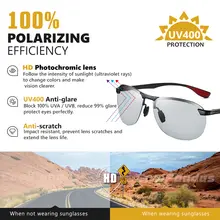 Men's Photochromic Polarized Sunglasses for Driving #2