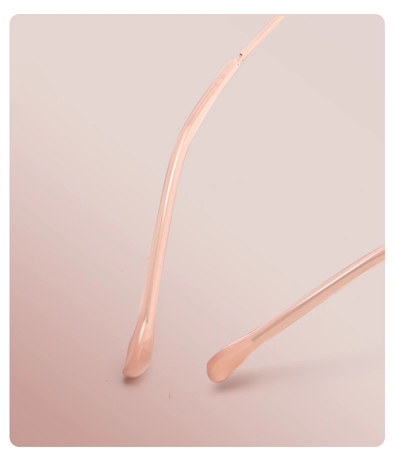 YIMARUILI Mode Ultra Licht Legierung Halb Rahmen Gläser Myopie Und Hyperopie Optische Brillen Rahmen Frauen 8020Z – Detail 4