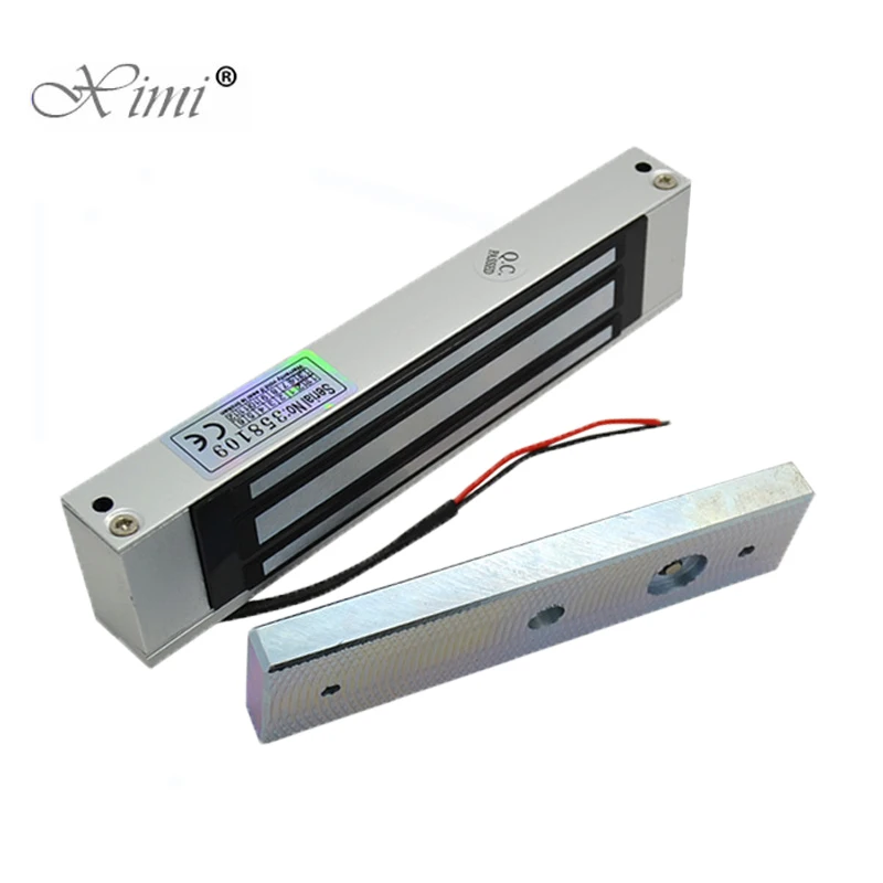 Door Access Control Electric Magnetic Lock 280KG 600lbs Holding Force 12V 24V Electric Locks Door Controller