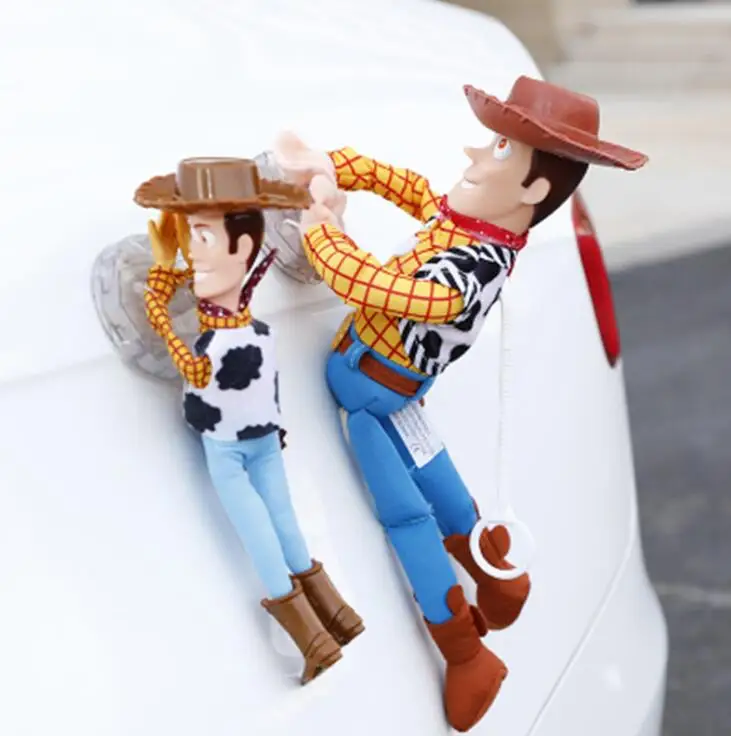 Hot Toy Story Sherif Woody Buzz Lightyear Car Dolls Plush Toys Outside Hang Toy Cute Auto Accessories Car Decoration 25/35/45CM