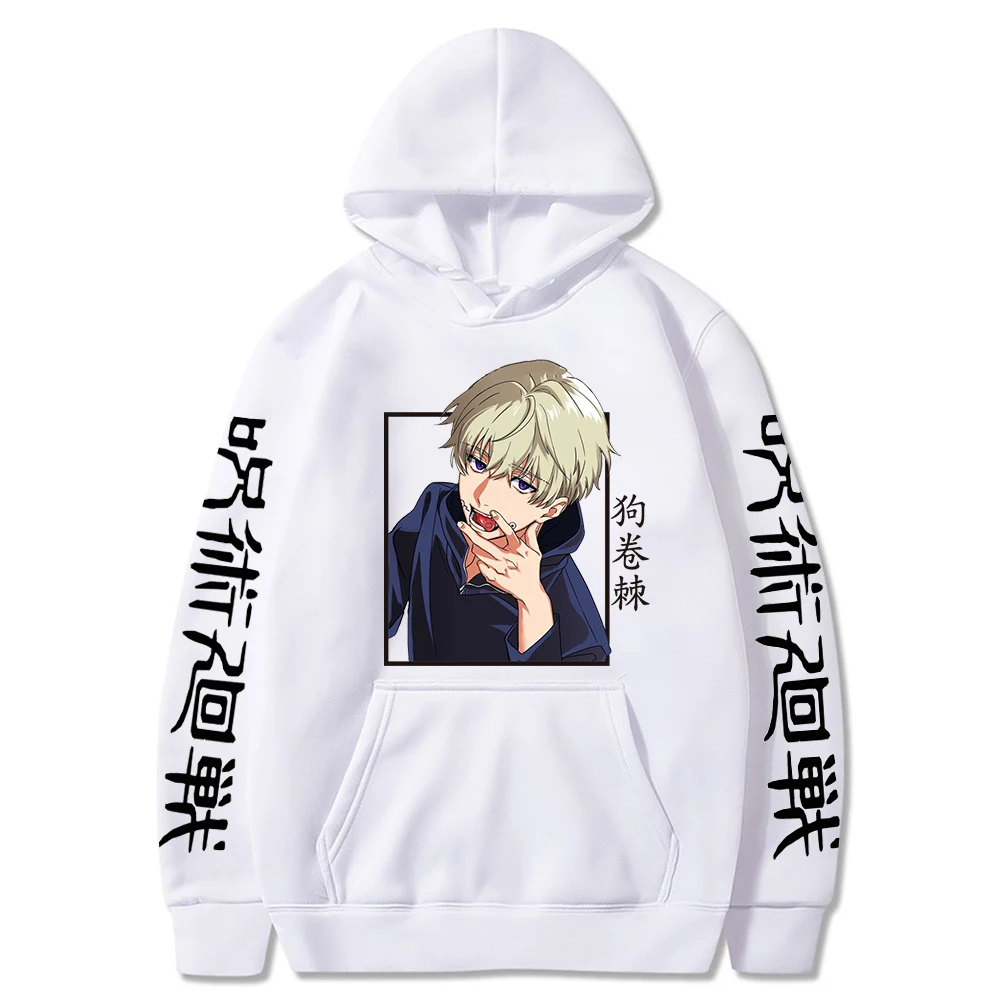 Inumaki Toge Anime Print Hoodies Fashion Men Pullover Sweatshirts Casual Harajuku Hooded for Teenager