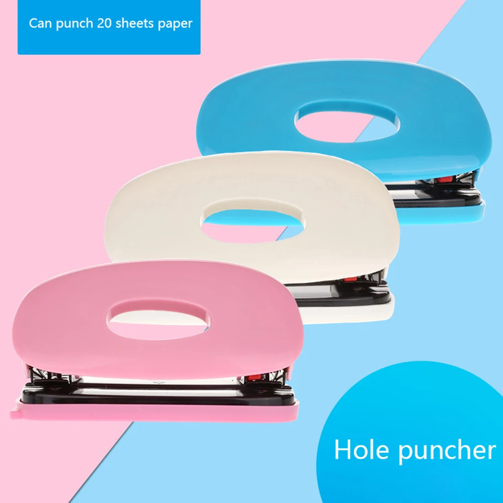 Handheld 2 Hole Punch Ring Photo Album Paper Cutter Loose-leaf Scrapbook Hole Puncher DIY Tool Office Binding Supplies