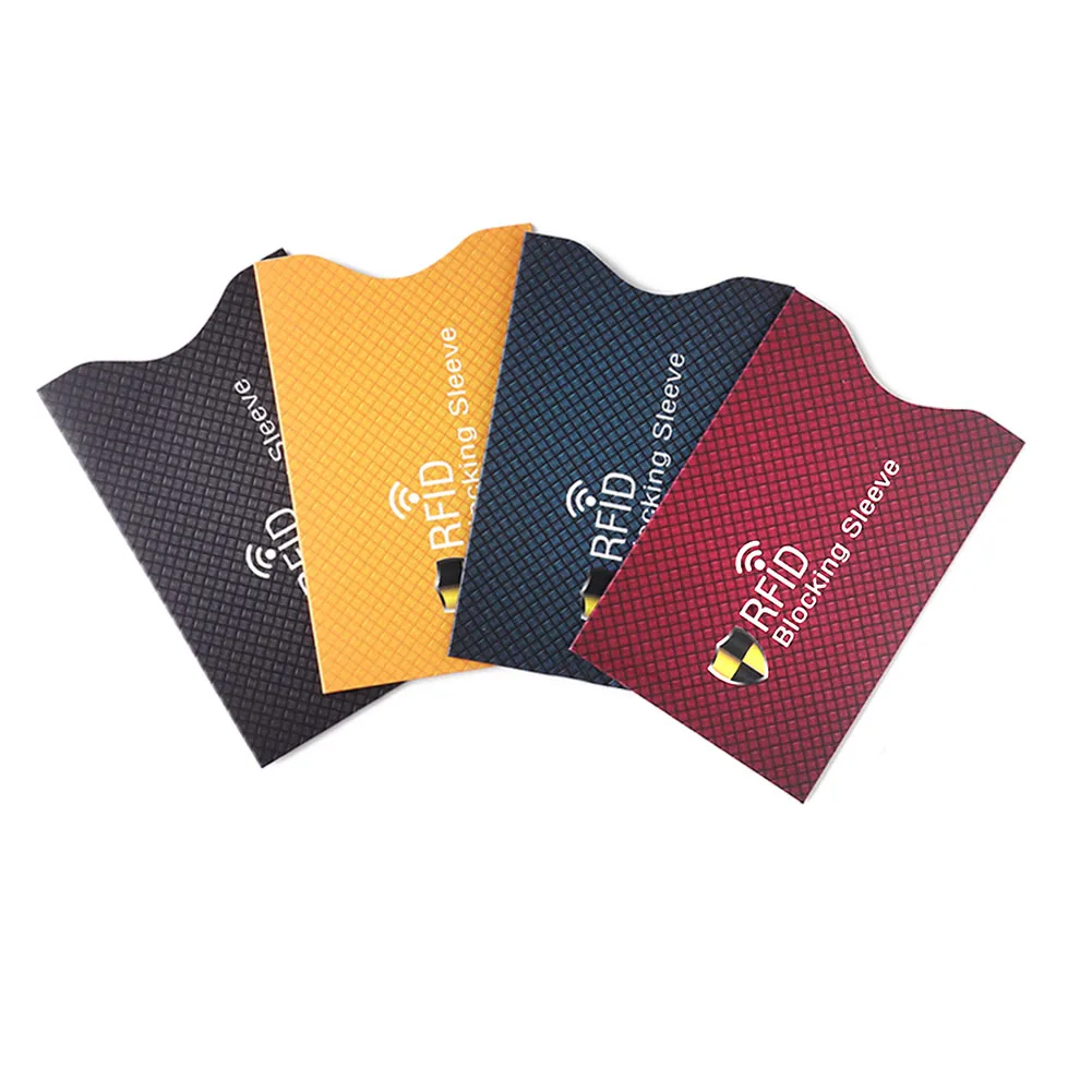 Blocking Reader Storage Bag Card Holder Protective Cover Case ID Card Credit Card Safe Bag Copper Anti-rfid NFC Protector