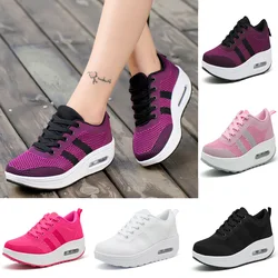 Frauen schuhe 2025, neue frühjahr tenis feminino licht atmungsaktive mesh weiße schuhe frau casual schuhe frauen turnschuhe plattform WSH3784