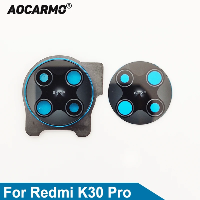 

Стекло Aocarmo для Redmi K30 Pro задний тыловой объектив камеры, с наклейкой и крышкой для объектива с клеем