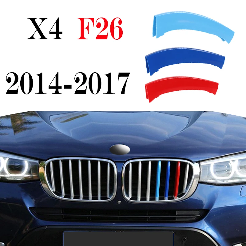3 Stück Auto gitter Zierleiste für BMW x1 x2 x3 x4 x5 x6 x7 e84 f48 f49 f39 e83 f25 g01 f26 g02 e70 f15 e53 g05 e71 e72 f16 g06 g07 – Detail 16